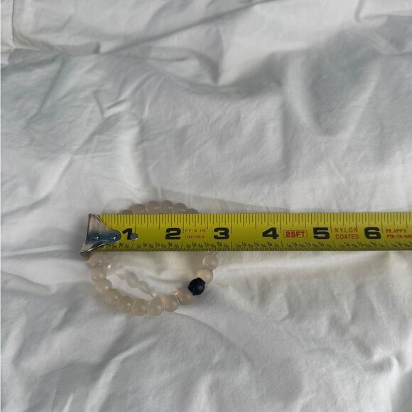 Lokai Bracelet Size Small – Clear Beads with Black & White Elements - Picture 3 of 4